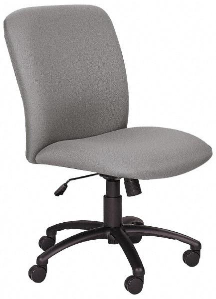 Safco - High Back Chair - 22-1/4" Wide x 20-3/4" Deep, Polyester Seat, Black - Exact Industrial Supply