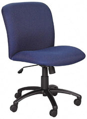 Safco - Mid Back Chair - 22-1/2" Wide x 20-3/4" Deep, Polyester Seat, Black - Exact Industrial Supply
