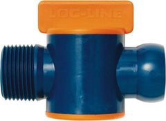 Loc-Line - 3/4" ID Coolant Hose NPT Valve - Male to Female Connection, Acetal Copolymer Body, NPT, Use with Loc-Line Modular Hose Systems - Exact Industrial Supply