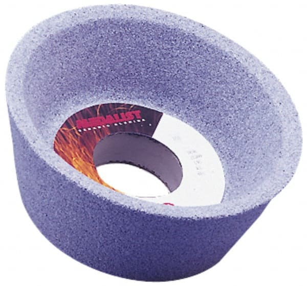Grier Abrasives - 5 Inch Diameter x 1-1/4 Inch Hole x 1-3/4 Inch Thick, 46 Grit Tool and Cutter Grinding Wheel - Exact Industrial Supply