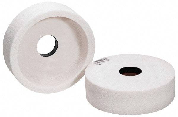 Grier Abrasives - 5" Diam, 1-1/4" Hole Size, 1-1/2" Overall Thickness, 60 Grit, Type 6 Tool & Cutter Grinding Wheel - Medium Grade, Aluminum Oxide, J Hardness, Vitrified Bond, 4,966 RPM - Exact Industrial Supply