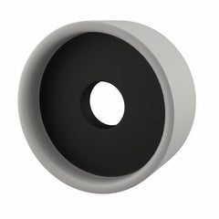 Grier Abrasives - 5" Diam, 1-1/4" Hole Size, 1-1/2" Overall Thickness, 46 Grit, Type 6 Tool & Cutter Grinding Wheel - Coarse Grade, Aluminum Oxide, K Hardness, Vitrified Bond, 4,966 RPM - Exact Industrial Supply