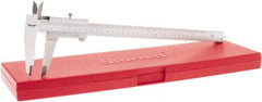 Starrett - 0 to 12" Stainless Steel Vernier Caliper - 0.02mm Graduation, 0.025 (Per 300mm)mm Accuracy - Exact Industrial Supply