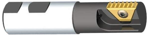 Kennametal - 0.354" Cut Diam, 0.67" Max Depth of Cut, 3/4" Shank Diam, Internal/External Indexable Thread Mill - Insert Style STN 10, 0.41" Insert Size, 1 Insert, Toolholder Style K035, 3.3" OAL - Exact Industrial Supply