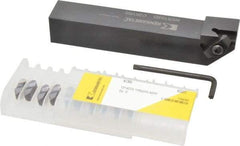 Kennametal - Right Hand Cut, 1" Shank Width x 1" Shank Height Indexable Threading Toolholder - 6" OAL, N.3R Insert Compatibility, NSR163D Toolholder, Series Top Notch - Exact Industrial Supply