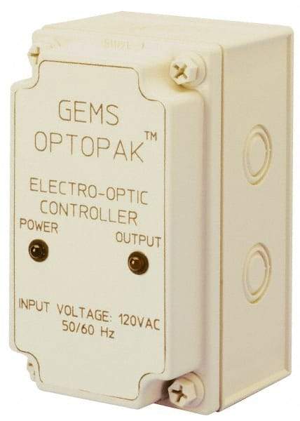 Gems Sensors - 158°F Max, Liquid Level Controller for Electro Optic Switches - Converts TTL Output Signal to an SPDT 5 Amp. Relay Output, SPDT, 5 Amps at 115 VAC Switch Logic - Exact Industrial Supply