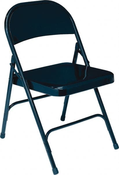 18-1/4″ Wide x 18-1/2″ Deep x 29-1/4″ High, Steel Standard Folding Chair Char Blue