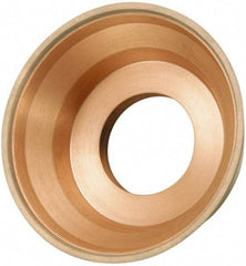 3M - 3-3/4" Diam, 1-1/4" Hole Size, 1-1/2" Overall Thickness, 220 Grit, Type 11 Tool & Cutter Grinding Wheel - Very Fine Grade, CBN, Resinoid Bond - Exact Industrial Supply