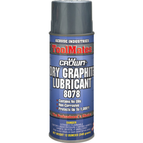 Dry Graphite Lubricant & Parting Compound - 12 oz Aerosol - Exact Industrial Supply