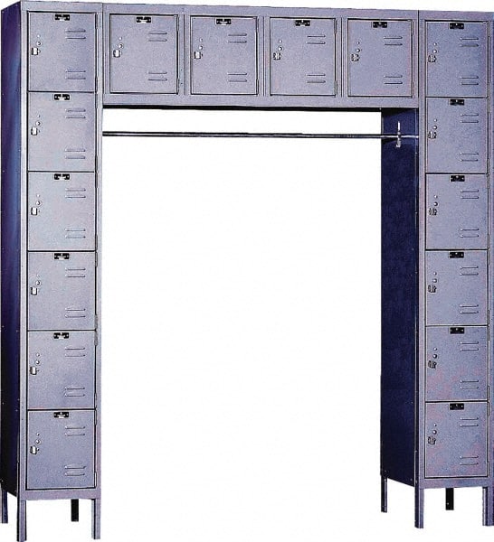 Hallowell - 16 Door, 16 Tier, Premium Box Lockers - Exact Industrial Supply