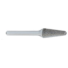 ‎SL-1 -1/4 × 5/8 LOC × 1/4 Shank × 2 OAL 14 Degree Included Angle Carbide Medium Tough Cut Burr - Exact Industrial Supply