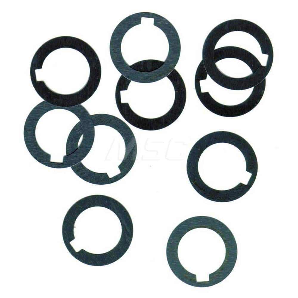 Round Shims; Shim Type: Arbor Shim; Thickness: .005; Inside Diameter: .375″; Outside Diameter: .625″; Material: Steel