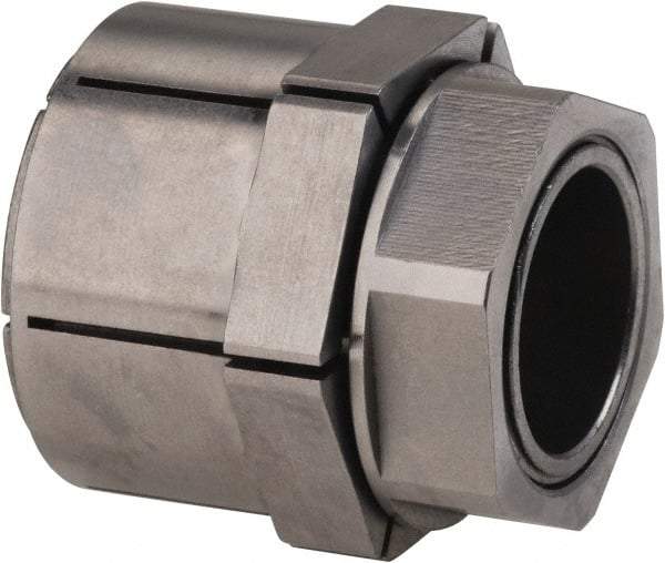Fenner Drives - 11/16" Bore, 3/4" Collar, 13,347 psi on Hub, 29,121 psi on Shaft, 168 Ft./Lb. Max Torque, Shaft Mount - 1-1/2" Outside Diam, 1-1/2" OAL, 5,857 Lbs. Max Transmissible Thrust - Exact Industrial Supply