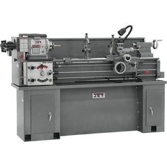 Jet - 13" Swing, 40" Between Centers, 230 Volt, Single Phase Bench Lathe - 5MT Taper, 2 hp, 60 to 1,240 RPM, 1-3/8" Bore Diam, 30" Deep x 29-1/2" High x 76-1/2" Long - Exact Industrial Supply