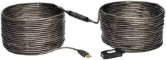 Tripp-Lite - 65' Long, USB A/A Computer Cable - Black, Male x Female - Exact Industrial Supply