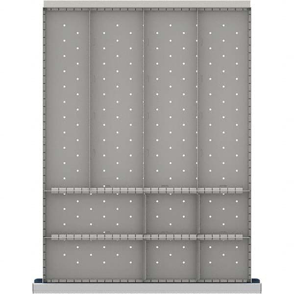 LISTA - 10-Compartment Drawer Divider Layout for 3.15" High Drawers - Exact Industrial Supply