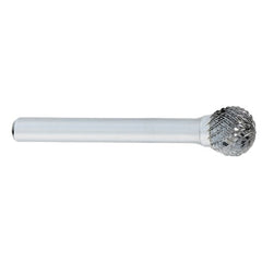 ‎SD-3 -3/8 × 3/8 LOC × 1/4 Shank × 2 OAL Ball Shape Carbide Medium Tough Cut Burr - Exact Industrial Supply