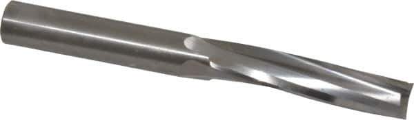 Onsrud - 1/2" Cutting Diam x 2-1/8" Length of Cut, 3 Flute, Upcut Spiral Router Bit - Uncoated, Right Hand Cut, Solid Carbide, 4-1/2" OAL x 1/2" Shank Diam, Three Edge, 10° Helix Angle - Exact Industrial Supply