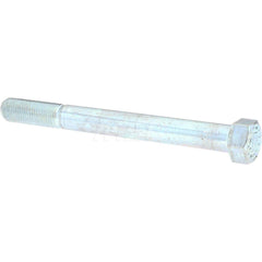 Hex Head Cap Screw: 1-8 x 5-1/2″, Grade 9 Alloy Steel, Zinc-Plated Clear Chromate