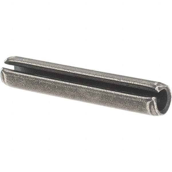 Value Collection - 7/32" Diam x 1-1/4" Long Slotted Spring Pin - Grade 1070-1090 Alloy Steel, Uncoated - Exact Industrial Supply
