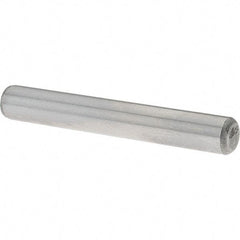 Value Collection - 1/4" Diam x 1-3/4" Pin Length Grade 8 Alloy Steel Standard Dowel Pin - C 50-58 Hardness, 12,800 Lb Breaking Strength, 1 Beveled & 1 Rounded End - Exact Industrial Supply