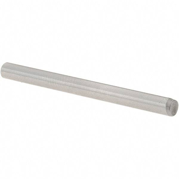 Value Collection - 1/8" Diam x 1-1/2" Pin Length Grade 8 Alloy Steel Standard Dowel Pin - C 50-58 Hardness, 3,200 Lb Breaking Strength, 1 Beveled & 1 Rounded End - Exact Industrial Supply