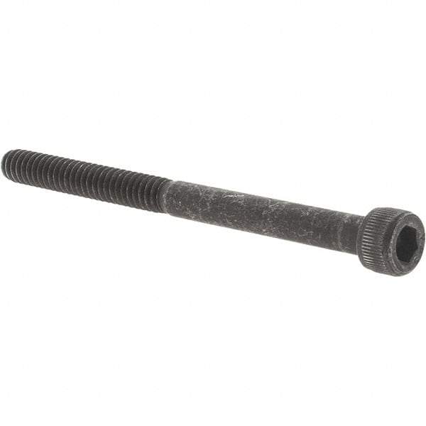 Value Collection - #10-24 UNC Hex Socket Drive, Socket Cap Screw - Alloy Steel, Black Oxide Finish, Partially Threaded, 2-1/2" Length Under Head - Exact Industrial Supply