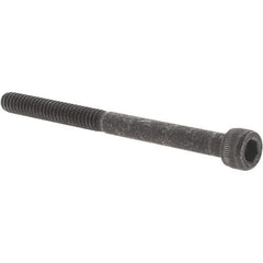 Value Collection - #10-24 UNC Hex Socket Drive, Socket Cap Screw - Alloy Steel, Black Oxide Finish, Partially Threaded, 2-1/2" Length Under Head - Exact Industrial Supply