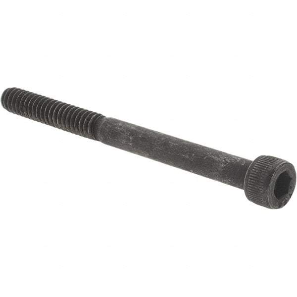 Value Collection - #10-24 UNC Hex Socket Drive, Socket Cap Screw - Alloy Steel, Black Oxide Finish, Partially Threaded, 2-1/4" Length Under Head - Exact Industrial Supply