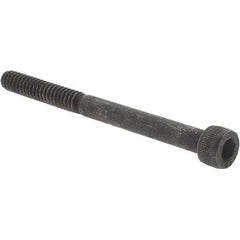 Value Collection - #10-24 UNC Hex Socket Drive, Socket Cap Screw - Alloy Steel, Black Oxide Finish, Partially Threaded, 2-1/4" Length Under Head - Exact Industrial Supply