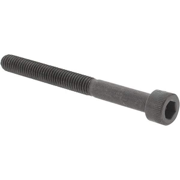 Value Collection - #10-32 UNF Hex Socket Drive, Socket Cap Screw - Alloy Steel, Black Oxide Finish, Partially Threaded, 2" Length Under Head - Exact Industrial Supply
