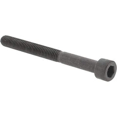 Value Collection - #10-32 UNF Hex Socket Drive, Socket Cap Screw - Alloy Steel, Black Oxide Finish, Partially Threaded, 2" Length Under Head - Exact Industrial Supply