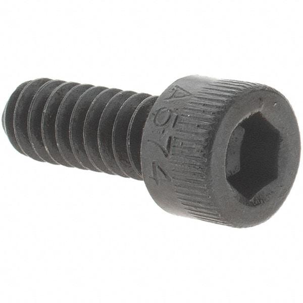 Value Collection - #10-24 UNC Hex Socket Drive, Socket Cap Screw - Alloy Steel, Black Oxide Finish, Fully Threaded, 1/2" Length Under Head - Exact Industrial Supply