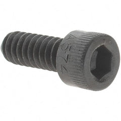 Value Collection - #10-24 UNC Hex Socket Drive, Socket Cap Screw - Alloy Steel, Black Oxide Finish, Fully Threaded, 1/2" Length Under Head - Exact Industrial Supply