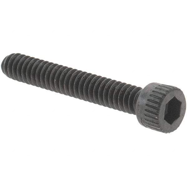 Value Collection - #4-40 UNC Hex Socket Drive, Socket Cap Screw - Alloy Steel, Black Oxide Finish, Fully Threaded, 3/4" Length Under Head - Exact Industrial Supply