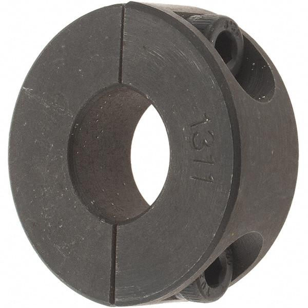 Value Collection - 13mm Bore, Steel, Two Piece Shaft Collar - 1-1/4" Outside Diam - Exact Industrial Supply