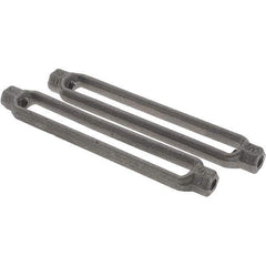 Value Collection - 800 Lb Load Limit, 5/16" Thread Diam, 4-1/2" Take Up, Steel Turnbuckle Body Turnbuckle - 5-9/16" Body Length, 1-7/32" Neck Length - Exact Industrial Supply