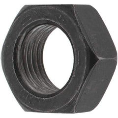 Value Collection - 1/2-20 UNF Steel Left Hand Hex Jam Nut - 3/4" Across Flats, 5/16" High, Zinc Clear Finish - Exact Industrial Supply