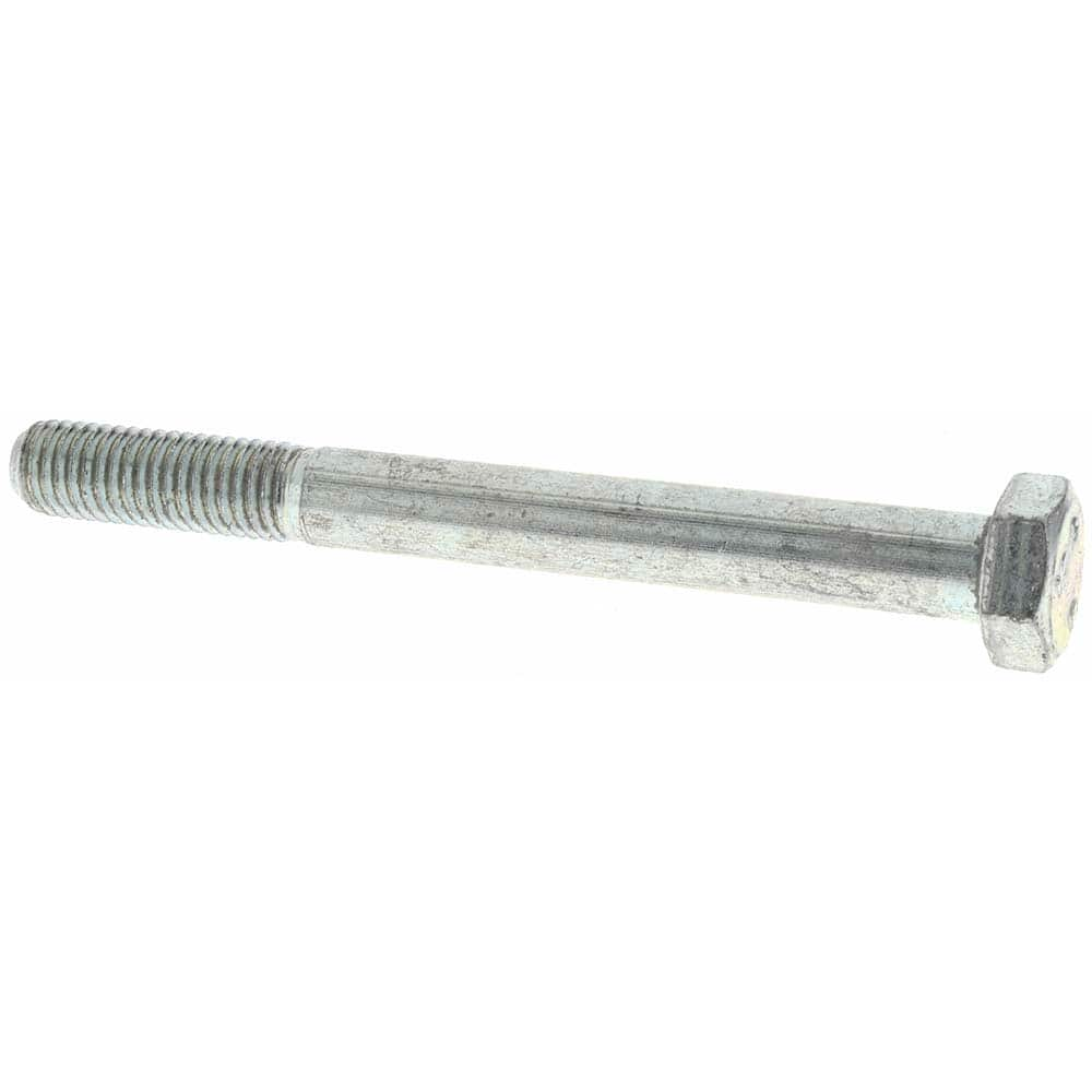 Hex Head Cap Screw: M10 x 1.50 x 100 mm, Grade 10.9 Steel, Zinc-Plated Partially Threaded, 16 mm Hex, DIN 931