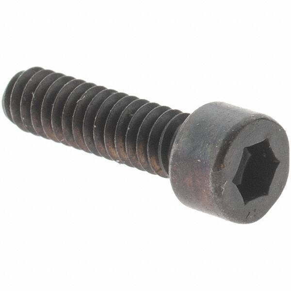 Value Collection - #3-48 UNC Hex Socket Drive, Socket Cap Screw - Alloy Steel, Black Oxide Finish, Fully Threaded, 3/8" Length Under Head - Exact Industrial Supply