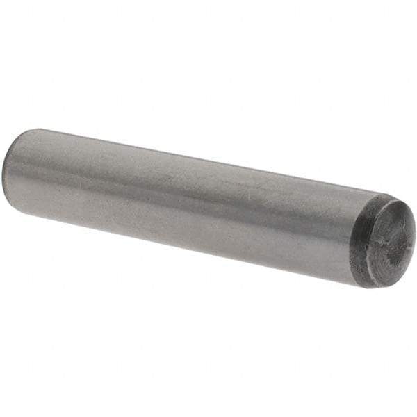 Value Collection - 10mm Diam x 50mm Pin Length Alloy Steel Pull Out Dowel Pin - C 57-63 Hardness, 1 Rounded & 1 Threaded End - Exact Industrial Supply
