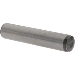 Value Collection - 10mm Diam x 50mm Pin Length Alloy Steel Pull Out Dowel Pin - C 57-63 Hardness, 1 Rounded & 1 Threaded End - Exact Industrial Supply
