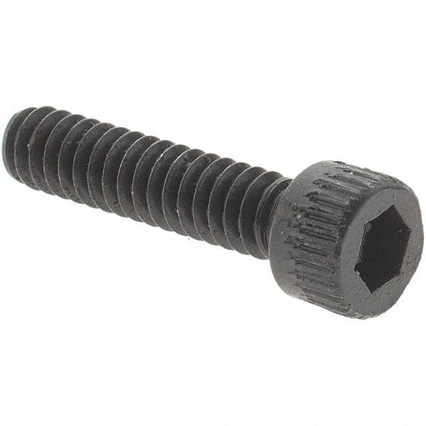 Value Collection - #4-40 UNC Hex Socket Drive, Socket Cap Screw - Alloy Steel, Black Oxide Finish, Fully Threaded, 1/2" Length Under Head - Exact Industrial Supply