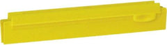 Vikan - 10" Rubber Blade Squeegee Refill - Double Edge, Yellow, Plastic Holder - Exact Industrial Supply
