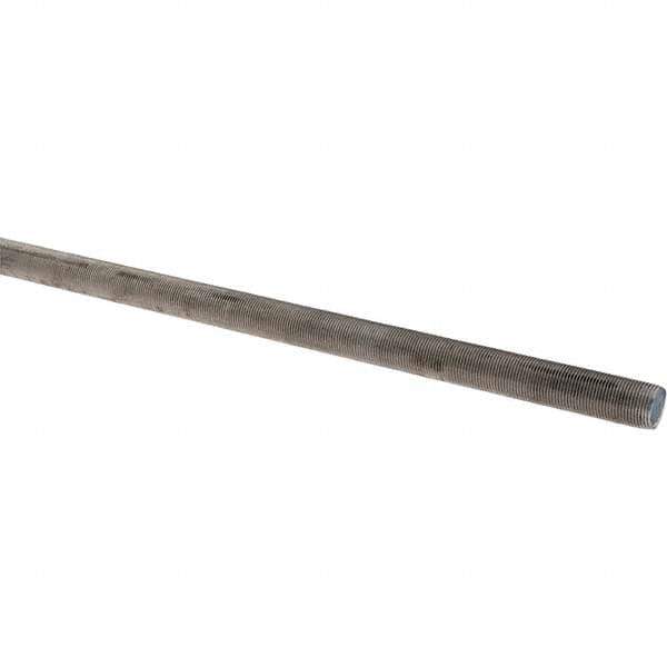 Value Collection - 1-14 UNF (Fine), 3' Long, Stainless Steel Threaded Rod - 3' Long - Exact Industrial Supply