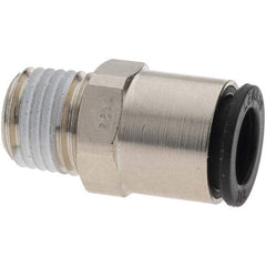 3/8″ Outside Diam, 1/4 NPT, Nickel Plated Brass Push-to-Connect Tube Male Connector