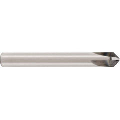 Seco - 6mm Diam 4 Flute Single End Solid Carbide Chamfer Mill - Exact Industrial Supply