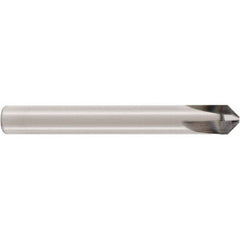 Seco - 12mm Diam 4 Flute Single End Solid Carbide Chamfer Mill - Exact Industrial Supply