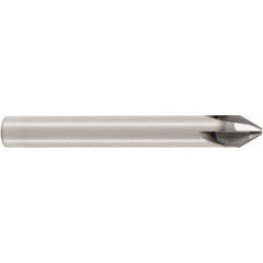 Seco - 12mm Diam 4 Flute Single End Solid Carbide Chamfer Mill - Exact Industrial Supply