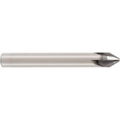 Seco - 6mm Diam 4 Flute Single End Solid Carbide Chamfer Mill - Exact Industrial Supply